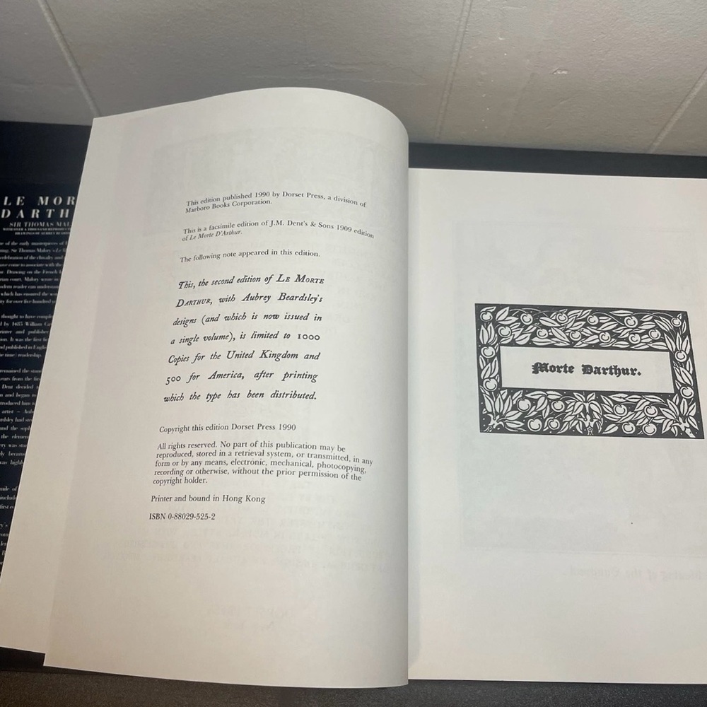 Le Morte D'Arthur Sir Thomas Malory ~ Aubrey Beardsley (1990) Dorset Press - Picture 16 of 16